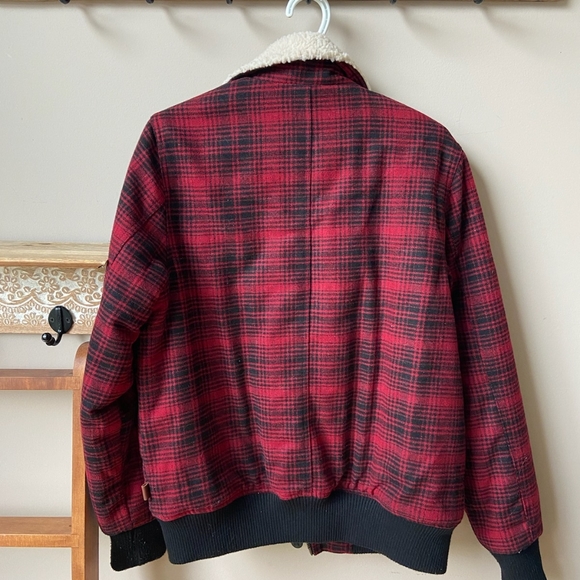 Plaid bomber jacket M - Picture 2 of 7